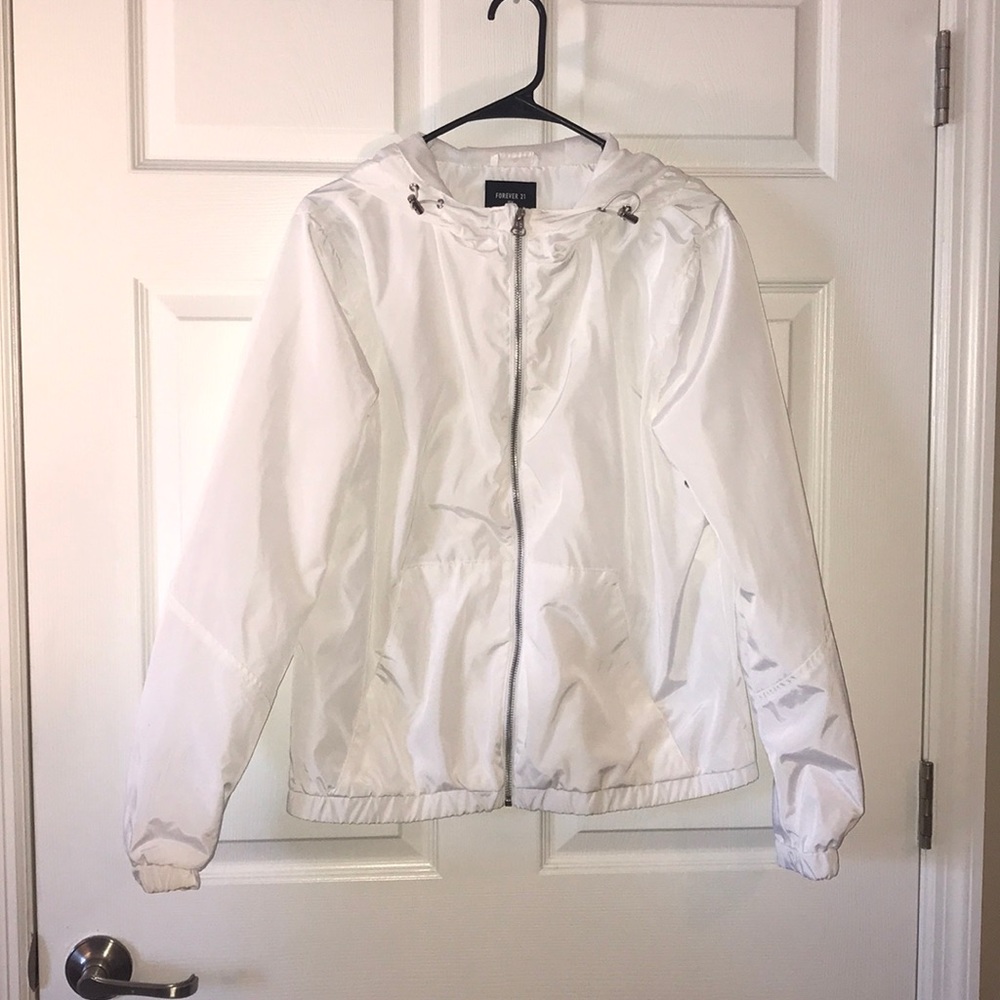 White zip up